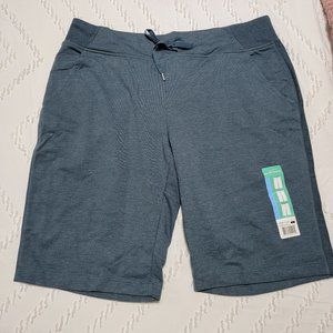 NWT Eddie Bauer Bermuda Shorts Heather Blue Size L